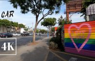West Hollywood Walking Tour 🌈 Santa Monica Blvd 📽 3D Binaural Sound 🎧